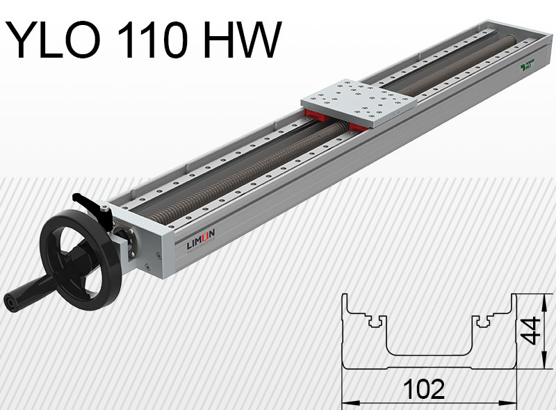 Лінійний блок типу Limon YLO 110-HW навантаження до 40кг хід 50-400мм