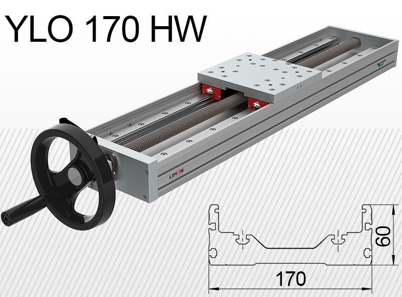 Лінійний блок типу Limon YLO 170-HW навантаження до 95кг хід 50-600мм