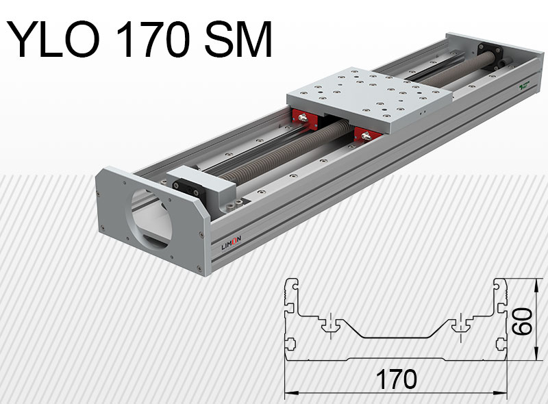 Лінійний блок типу Limon YLO 170-SM навантаження до 95кг хід 50-1700мм