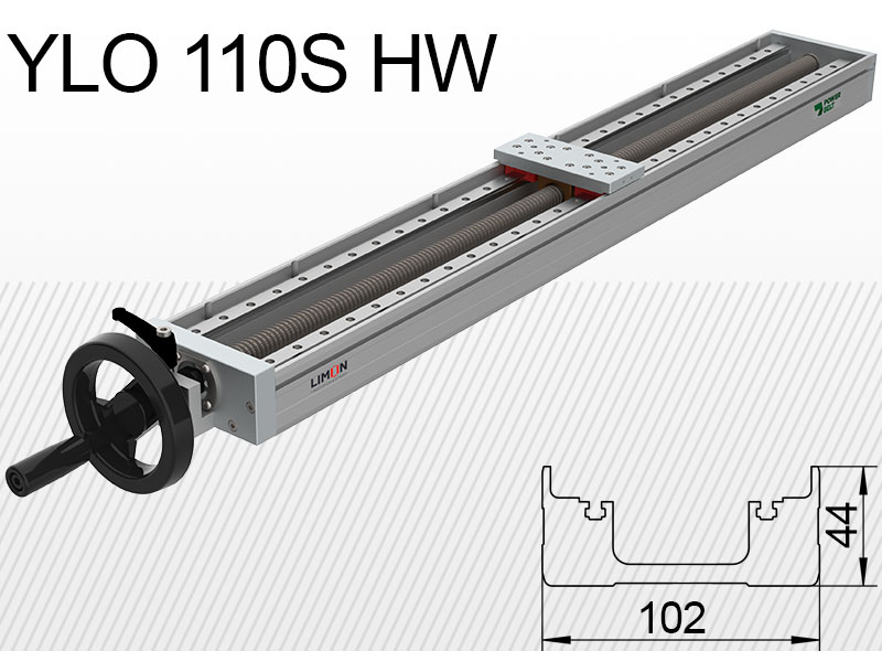 Лінійний блок типу Limon YLO 110S-HW навантаження до 20кг хід 50-400мм