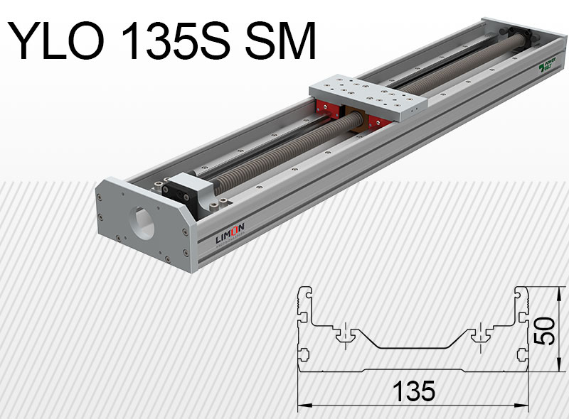 Лінійний блок типу Limon YLO 135S-SM навантаження до 35кг хід 50-1500мм