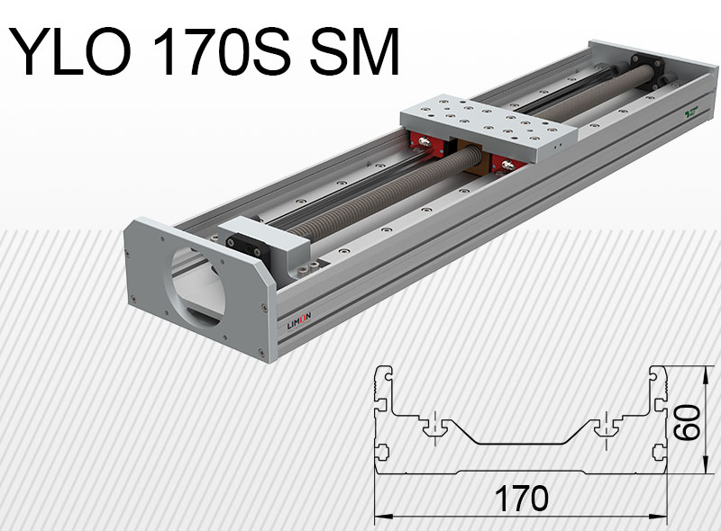 Лінійний блок типу Limon YLO 170S-SM навантаження до 47кг хід 50-1700мм