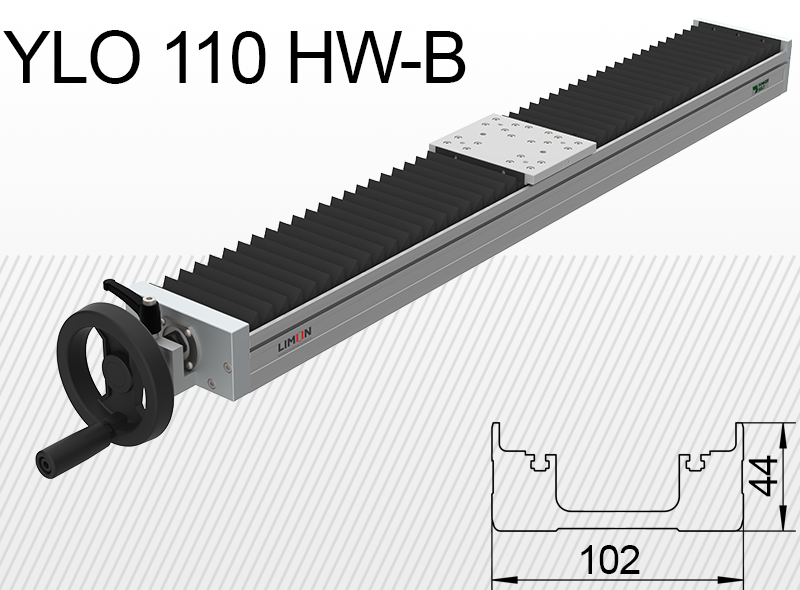Лінійний блок закритого типу Limon YLO 110-HW-B навантаження до 40кг хід 50-400мм