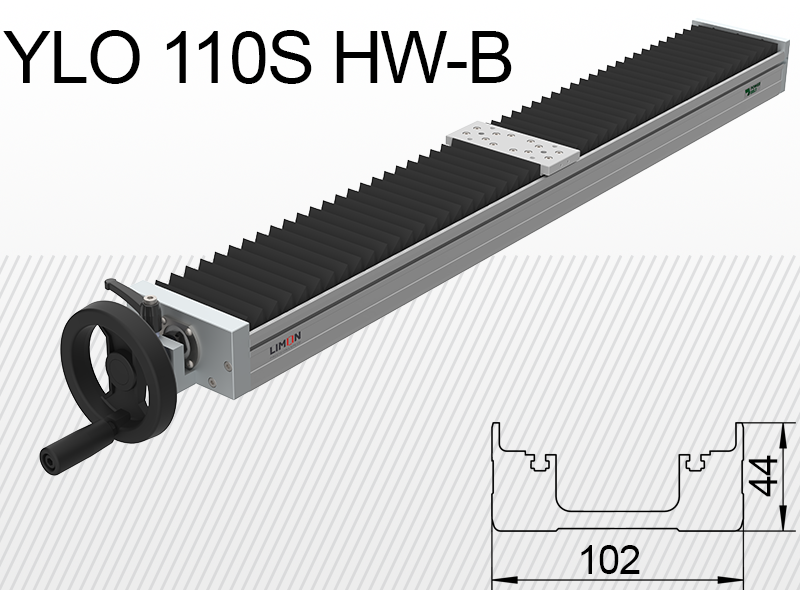 Лінійний блок закритого типу Limon YLO 110S-HW-B навантаження до 20кг хід 50-400мм