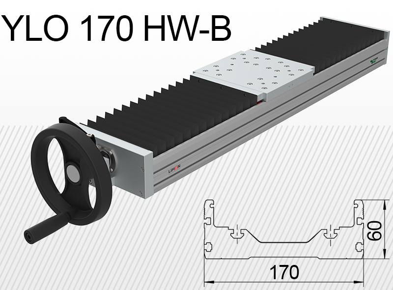 Лінійний блок закритого типу Limon YLO 170-HW-B навантаження до 95кг хід 50-600мм