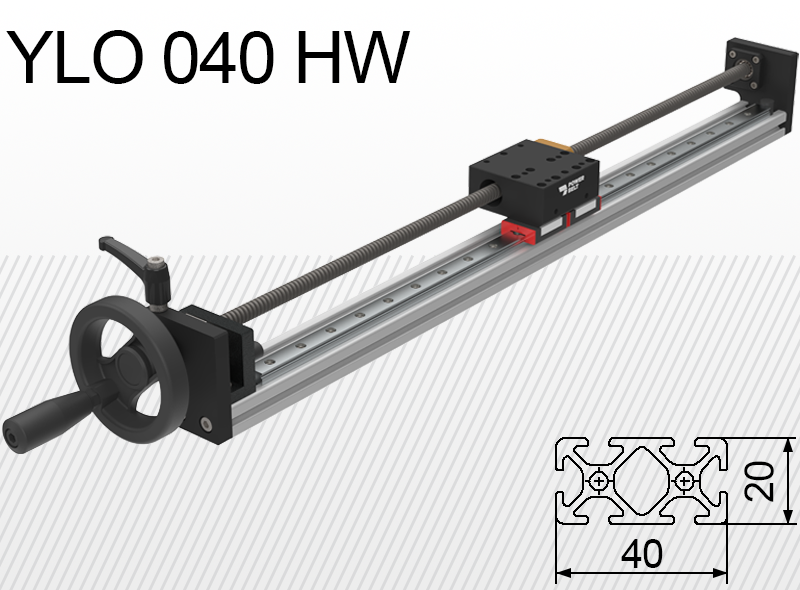 Лінійний блок типу Limon YLO 040-HW навантаження до 10кг хід 50-400mm