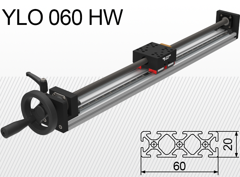 Лінійний блок типу Limon YLO 060-HW навантаження до 25кг хід 50-400мм