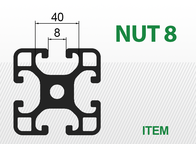 До профілів з Nut 8 ITEM 
