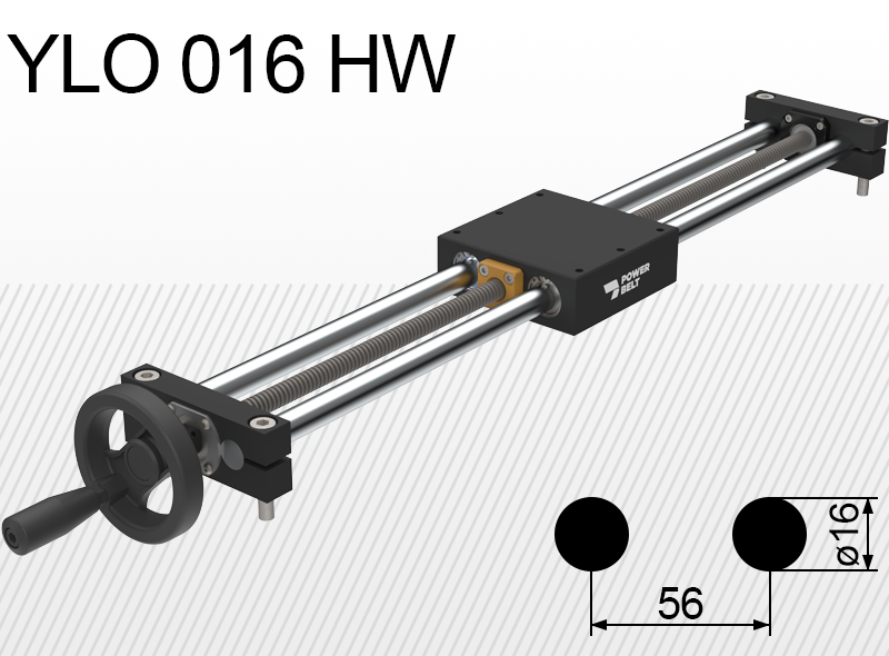 Лінійний блок типу Limon YLO 016-HW навантаження до 25кг хід 50-500мм