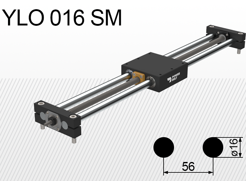 Лінійний блок типу Limon YLO 016-SM навантаження 25кг хід 50-500мм