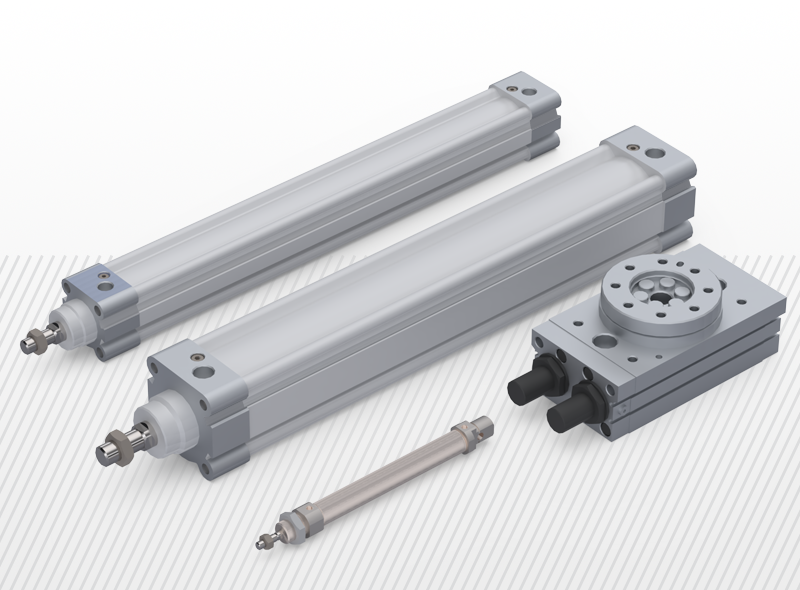 Пневмоцилідри пневматичні актуатори