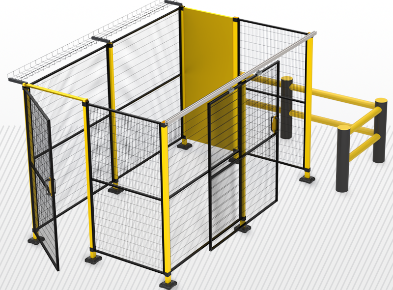 Захисні огорожі рішення безпеки на складах кабельні лотки