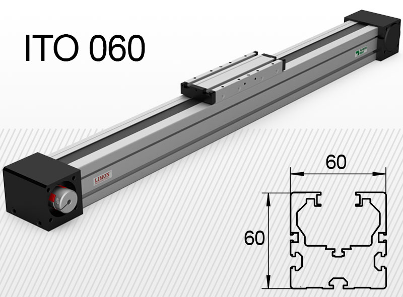 ITO 060 стандарт<br />Навантаження до 30кг*<br />Хід: 100-4000мм