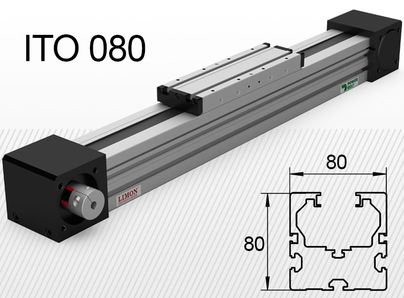 ITO 080 стандарт<br />Навантаження до 50кг*<br />Хід: 100-7000мм