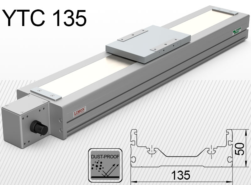 YTC 135<br />Навантаження до 40кг*<br />Хід: 100-3200мм