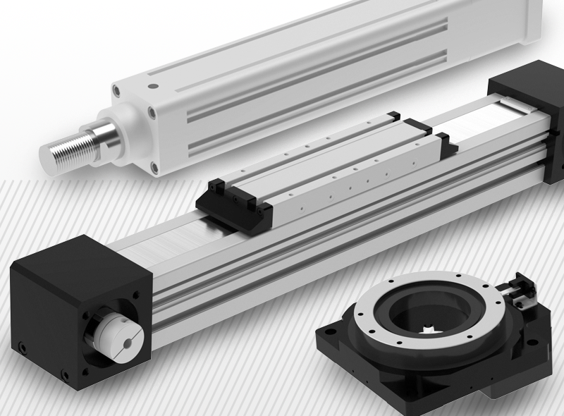 Лінійні блоки електроциліндри поворотні столи