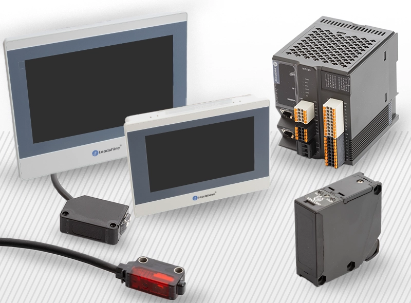 Датчики, світлові завіси PLC, HMI