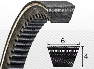 Клинові ремені профілю 6x4 гумові